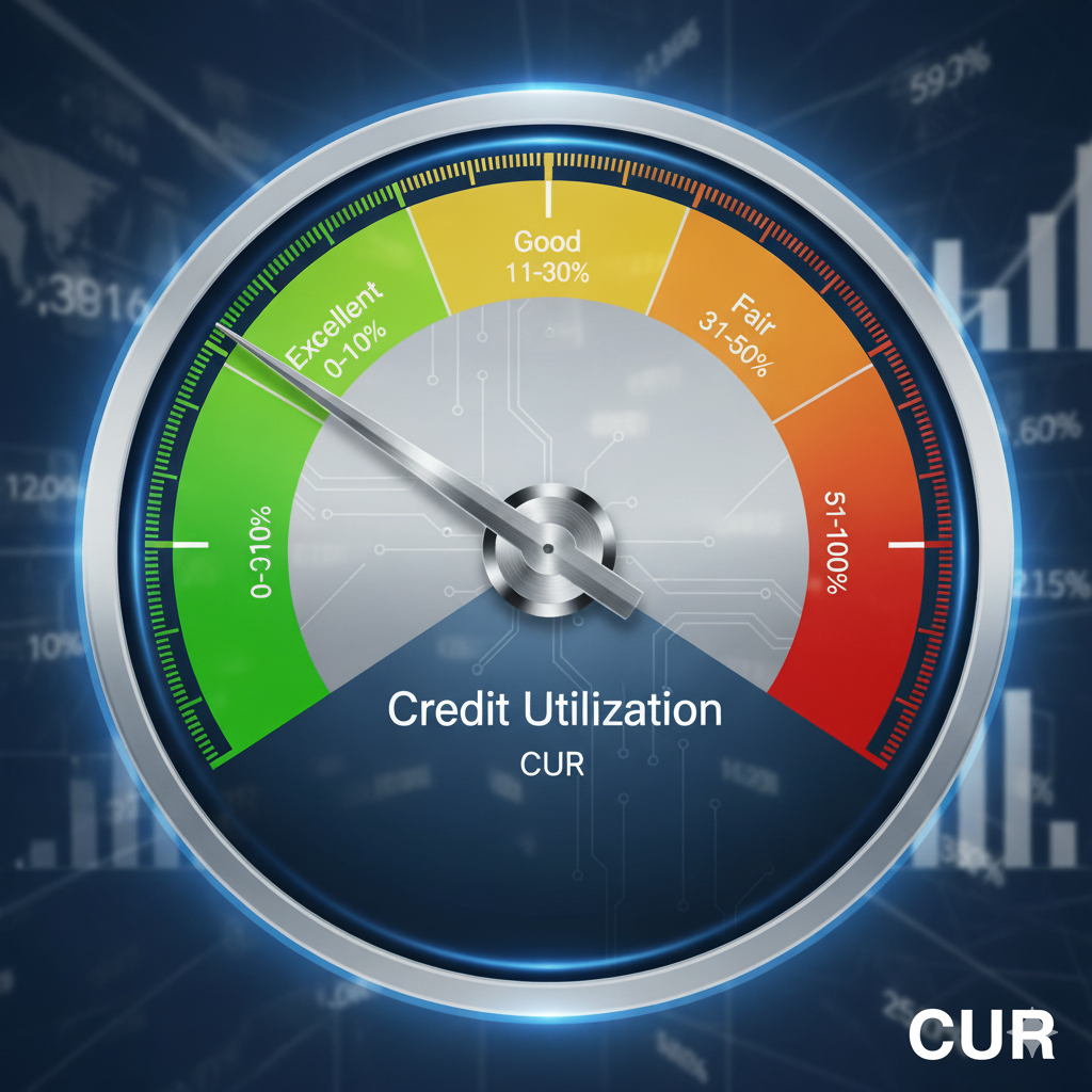Credit Utilization Ratio Gauge