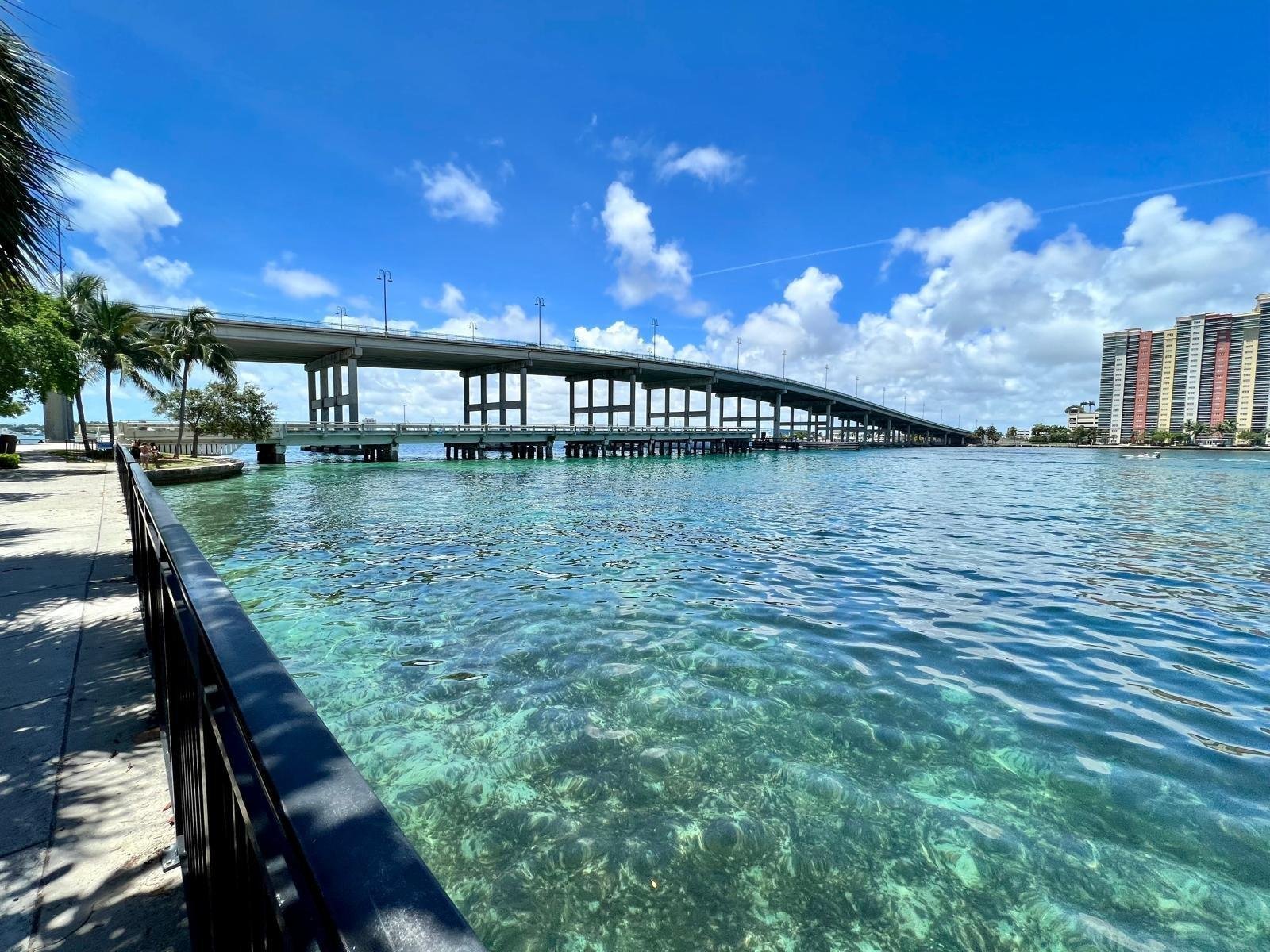 Blue Heron Bridge in Palm Beach