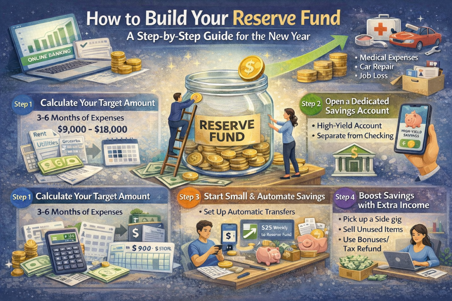 How to build your reserve fund in the new year