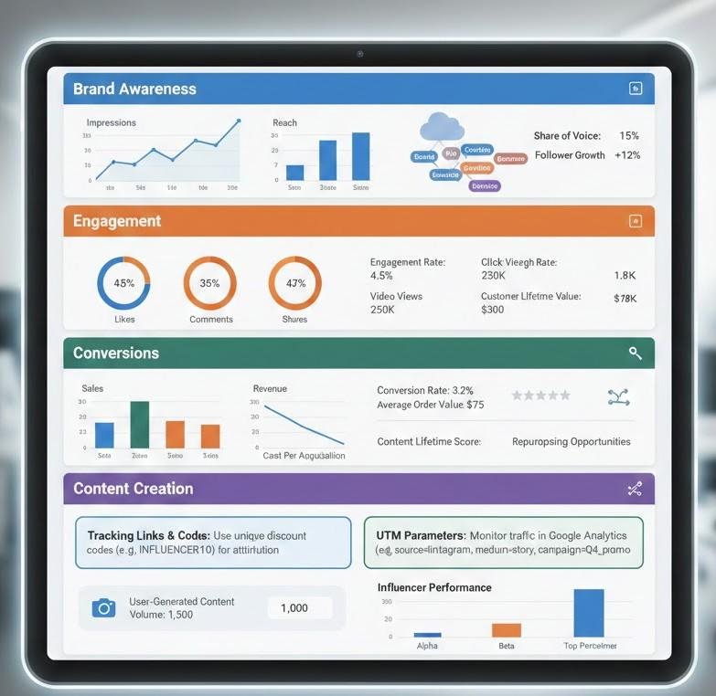Create an influencer marketing strategy for your Business by using this illustration