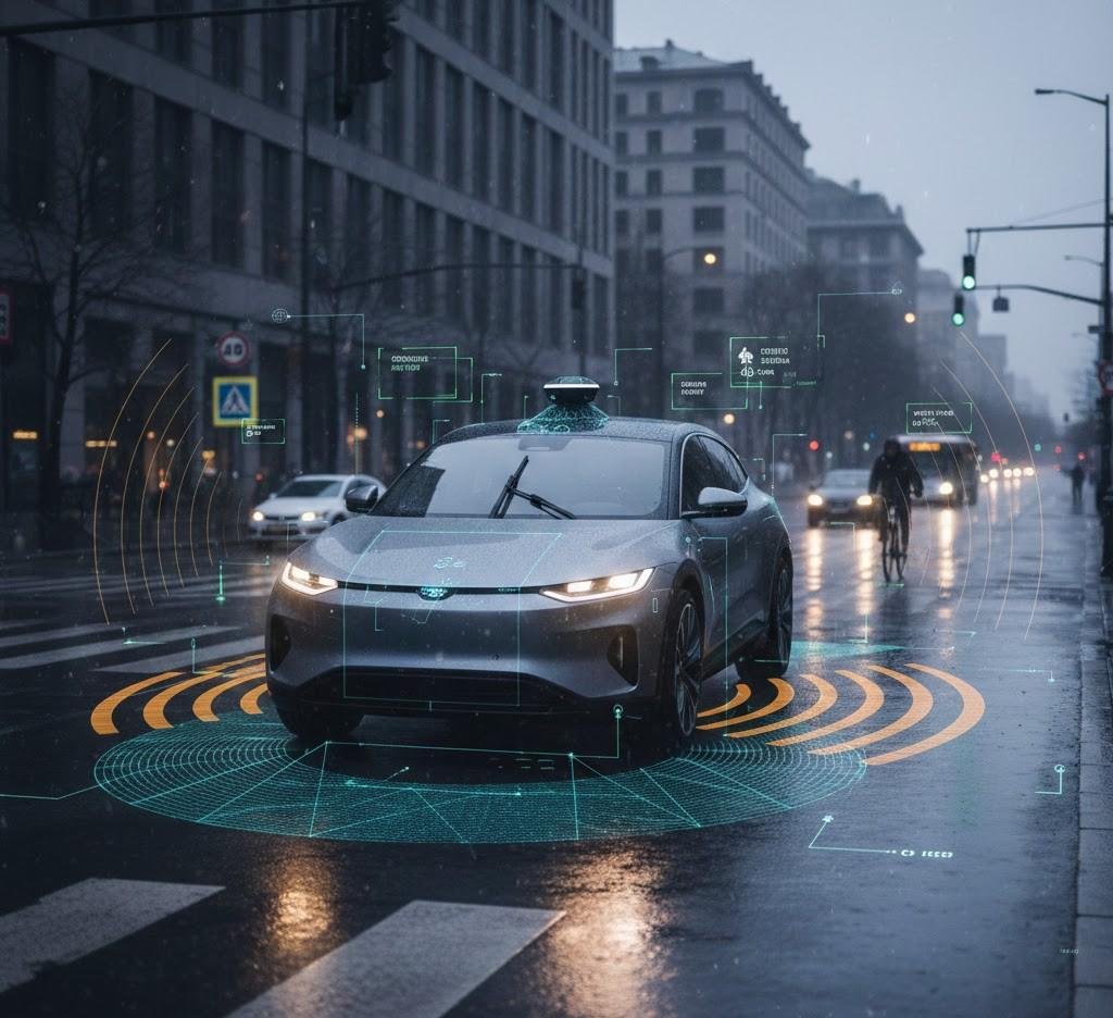 Autonomous vehicle using sensor fusion to integrate LiDAR, radar and cameras for safe navigation