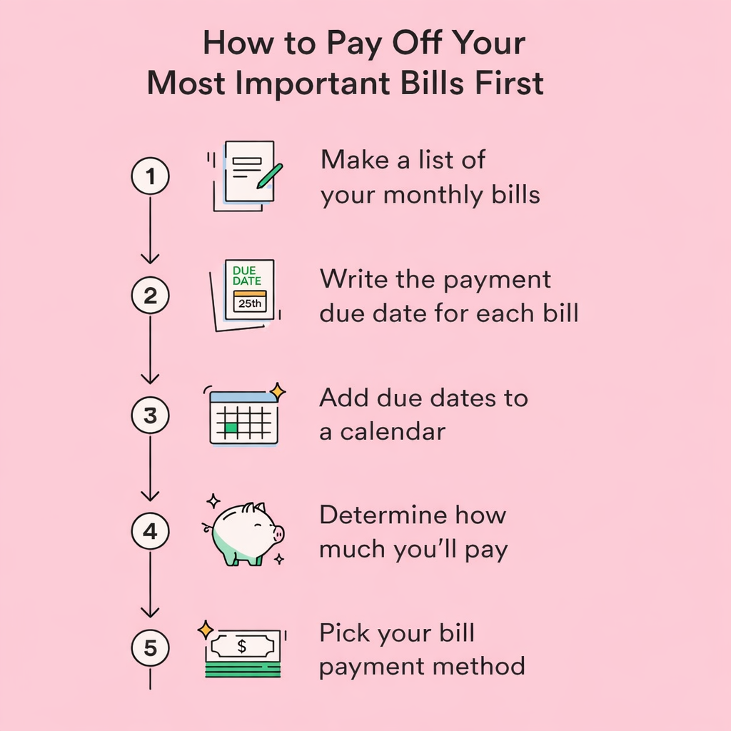 How to Pay Off Your Most Important Bills First